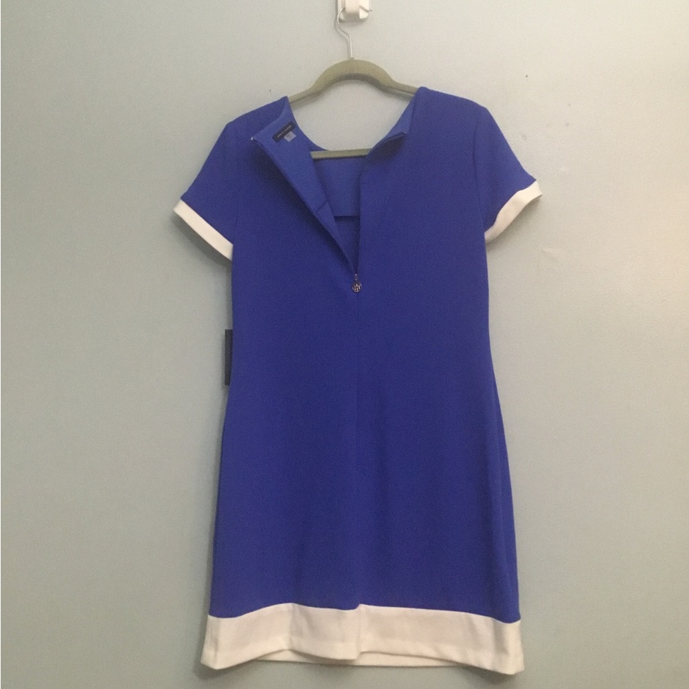 Tommy Hilfiger Royal Blue Mini Dress with White Trim - Picture 12 of 12